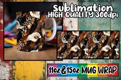 Chic 3D Leopard and Flower Mug Wrap Designs Product Image 1
