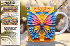 Radiant Spring Butterfly Delight: Mug Wrap Product Image 1