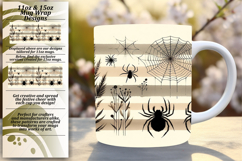 Bright 11oz Mug Wrap Png Design , Halloween Product Image 1
