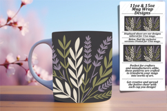 Eye-Catching 15oz Mug Wrap Png , Flowers Product Image 1