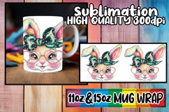 Colorful vibes sublimation print wrap, Easter Bunny Product Image 1