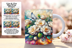 FASHIONABLE 11oz Mug Wrap PNG , Flowers Product Image 1