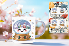 Cute 15oz Mug Wrap Png Artwork , Cute Christmas Product Image 1