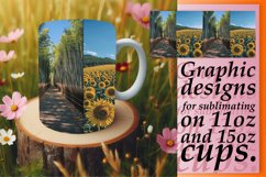 Serene Landscape Mug Wrap Sublimation for 11oz/15oz Product Image 1