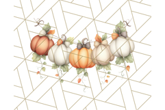 Watercolor Halloween Cottage Clipart, Ghosts &amp; Pumpkins Png Product Image 4