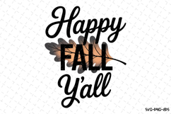 Happy Fall Y&#039;all Svg | Halloween Svg | Svg Cut Files Product Image 1