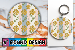 Timeless Circle Designs for Holidays, Gold Flower Product Image 1