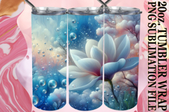 RADIANT SPIRIT 20oz TUMBLER WRAP, 3D Flower Product Image 1