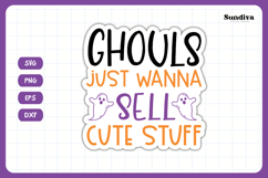 Halloween Small Business Packaging Sticker | Cute Stuff Product Image 3