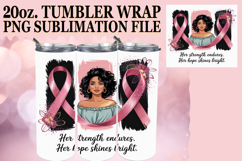 Cheerful evenings 20oz tumbler wrap, Cancer Product Image 1
