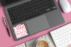Printable Spicy Book Lover Sticker | Illegal Product Image 3