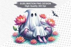 Halloween Ghost - Halloween clipart Sublimation PNG Design Product Image 1
