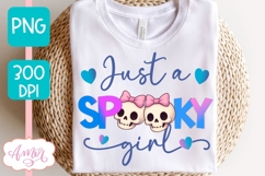 Just a spooky girl shirt PNG, Halloween shirt PNG Product Image 3
