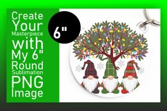 Charming Round Design Coaster Template , Gnomes Product Image 1