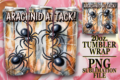 CHEERFUL PRESENT 20oz TUMBLER WRAP, Halloween Product Image 1