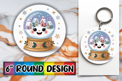 Whimsical Round Designs for Gifts, Cute Christmas Product Image 1