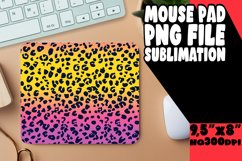 Gradient Leopard Print Mouse Pad Stylish Product Image 1
