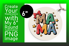 Trendy Circle Design Car Coaster PNG , Mama Product Image 1
