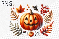 Halloween Pumpkins Sublimation - Clipart PNG Design Product Image 1