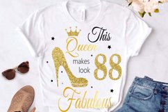 88th birthday svg, Queen Birthday 88th Svg, 88th Birthday sv Product Image 3