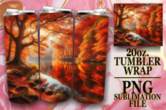 Vibrant Joy 20oz tumbler wrap, Autumn Product Image 1