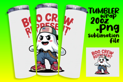 Sublimation Designs for 20oz Tumbler , Funny Ghost Product Image 1