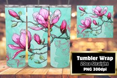 Bright Flower Patterns for 20oz Tumbler Designs Product Image 1