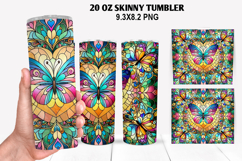 Skinny Tumbler 20oz Wrap Design, Summer Tumble PNG Design Product Image 1