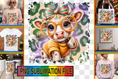 Sweet TSHIRT Magic Ideas PNG, Cute Cow Product Image 1