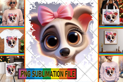 Cheerful TSHIRT Gift Ideas PNG, 3D Dog Product Image 1
