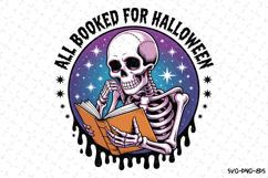 All Booked for Halloween Svg | Halloween Svg | Svg Cut Files Product Image 1