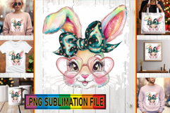 Bright TSHIRT Art PNG, Easter Bunny Product Image 1