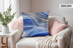 Winter Christmas Wonderland PNG Pillow, Winter Pillow Design Product Image 1