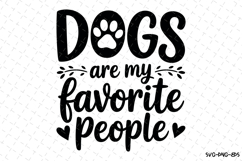 Dogs are my favorite people Svg | Svg Cut Files Product Image 1