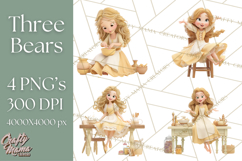 Cozy Cottage Girl Fairy Tale Storybook PNG Clipart Product Image 1