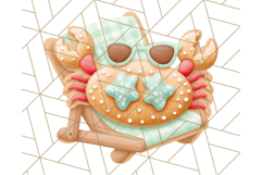 Summer Cookie Character PNG, Cute Beach Clipart Tropical Png Product Image 4