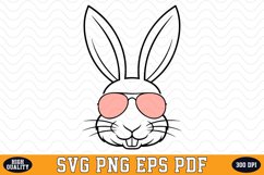 Cute Bunny SVG Sublimation Design | Sublimation Product Image 1