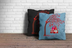 valentine's day gnomes on a swing png gnomes with hearts png Product Image 6