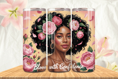 Black Girl Magic Black Woman Positive mind 20oz Tumbler wrap Product Image 1