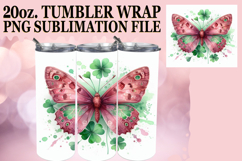Vibrant dreams 20oz tumbler wrap, Butterfly Product Image 1