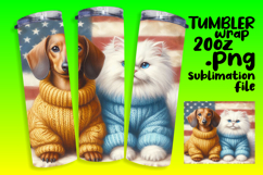 20oz Sublimation Gift Template , Dog and cat Product Image 1