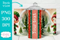 Christmas sippy cup sublimation PNG, Elf 12oz Kids tumbler Product Image 2