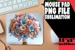 Whimsical Colorful Floral Design Pad: Sublimation Delight Product Image 1