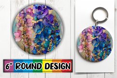 Sparkling 3D Bloom Sublimation Circles Product Image 1