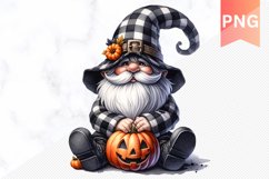 Halloween Gnome And Pumpkin Sublimation - Clipart PNG Bundle Product Image 6