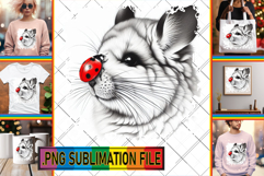 Bright PNG TSHIRT Ideas, Cute Animals Product Image 1