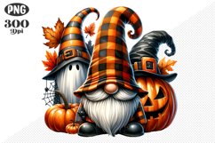 Halloween Gnomes Sublimation - Clipart PNG Design Product Image 1