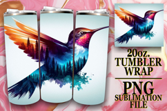 Radiant Love 20oz tumbler wrap, Animals Art Product Image 1