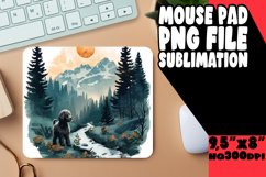Dog in the Wild Mouse Pad Sublimation Product Image 1