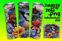 Tumbler Wrap: Spring Animals in 3D Wall Hole Product Image 1